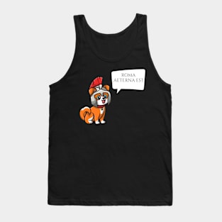 Roma Aeterna Est - Ancient Rome Latin Motto - Legionary Dog Tank Top